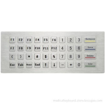 vandalproof IP65 stainless steel numeric keypad for parking access control